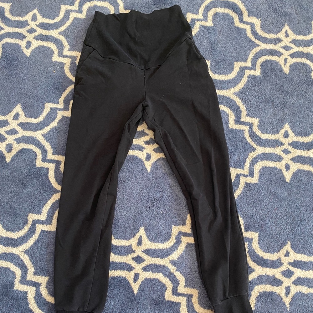 H&M black maternity joggers size Small